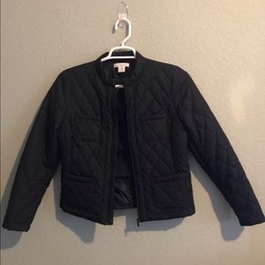 NEW Navy lightweight quilted crop jacket